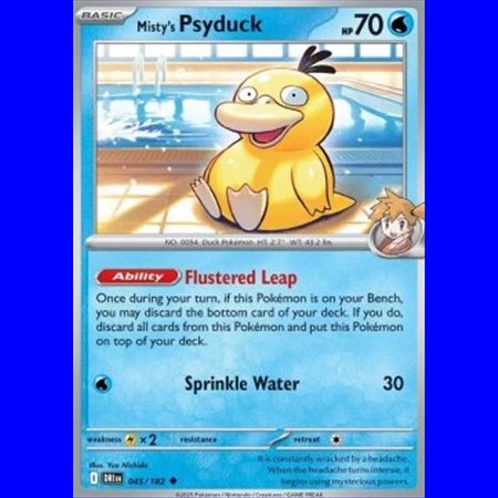 DRI 045 - Misty's Psyduck - Reverse Holo