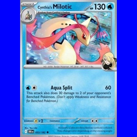DRI 053 - Cynthia's Milotic - Reverse Holo