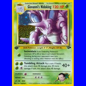 GC 007 - Giovanni's Nidoking - 1st Edition
