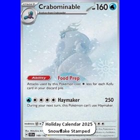 SCR 149 - Crabominable - Snow Stamp - Sealed
