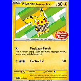 SV-P 101 - Pikachu Berkemeja Batik