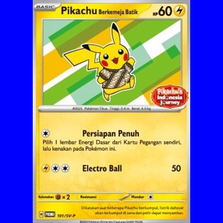 SV-P 101 - Pikachu Berkemeja Batik