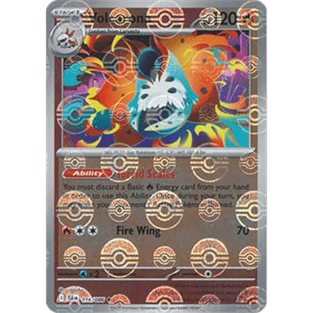 BLK 016 - Volcarona - PokeBall Reverse Holo