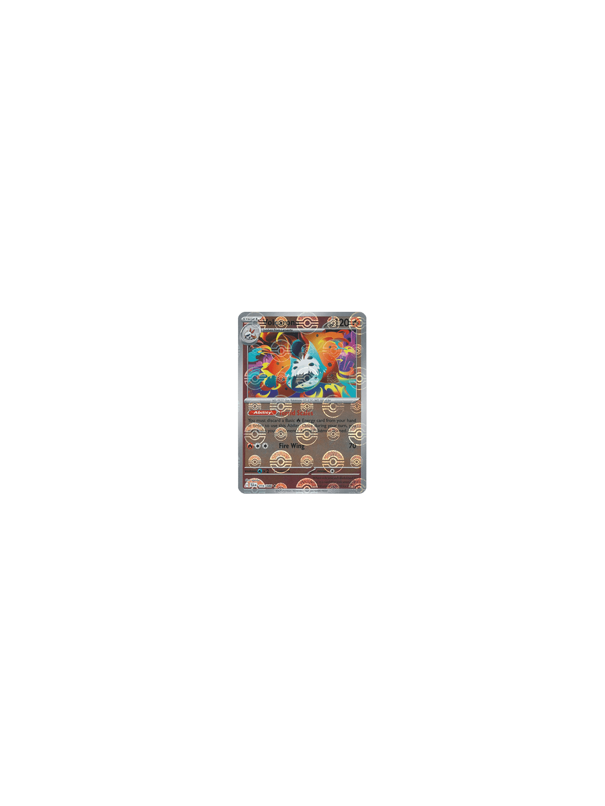 BLK 016 - Volcarona - PokeBall Reverse Holo