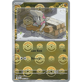 BLK 057 - Timburr - PokeBall Reverse Holo