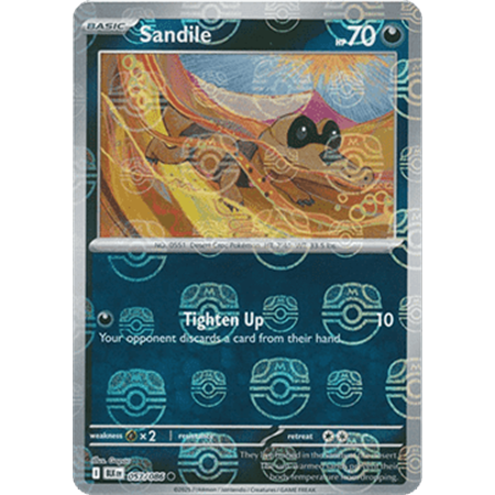 BLK 057 - Sandile - MasterBall Reverse Holo