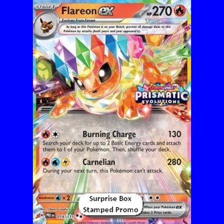 PRE 014 - Flareon ex - Stamped