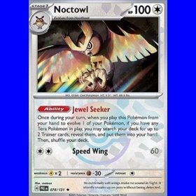 PRE 078 - Noctowl - PokeBall Reverse Holo
