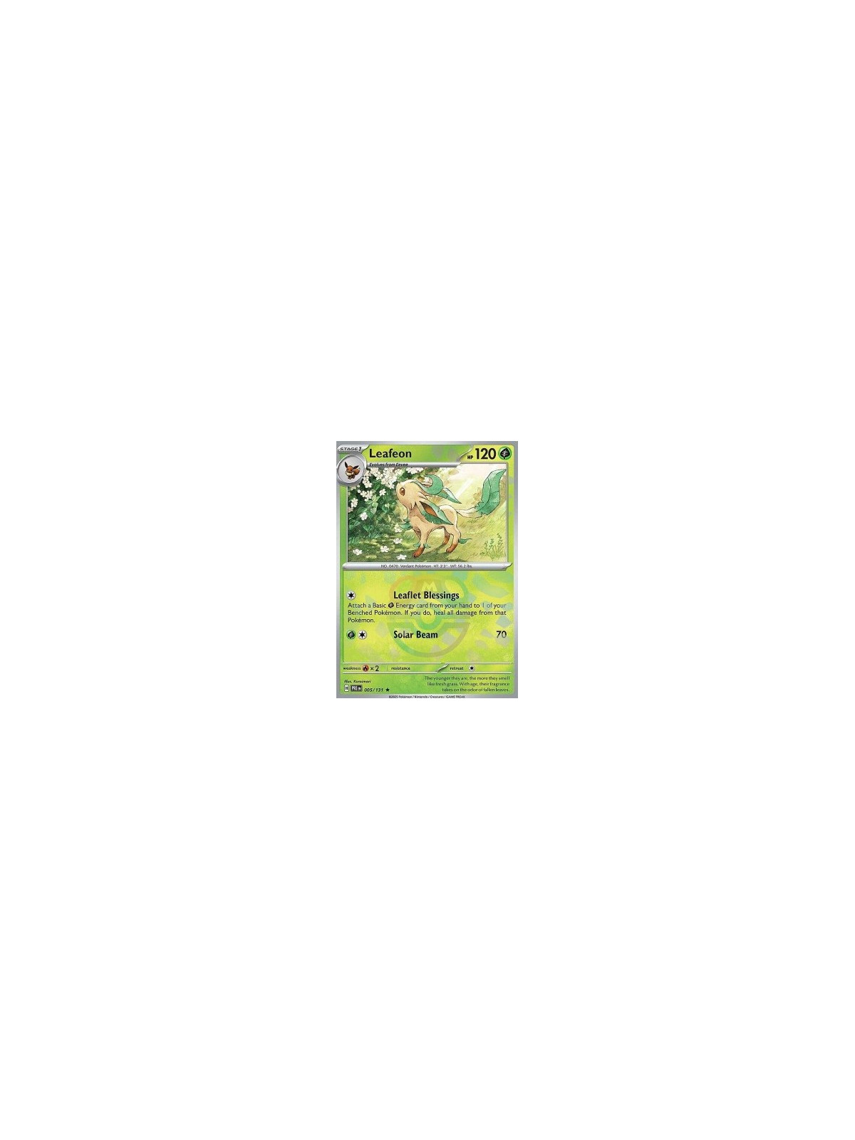 PRE 005 - Leafeon - MasterBall Reverse Holo