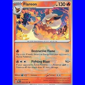 PRE 013 - Flareon - MasterBall Reverse Holo