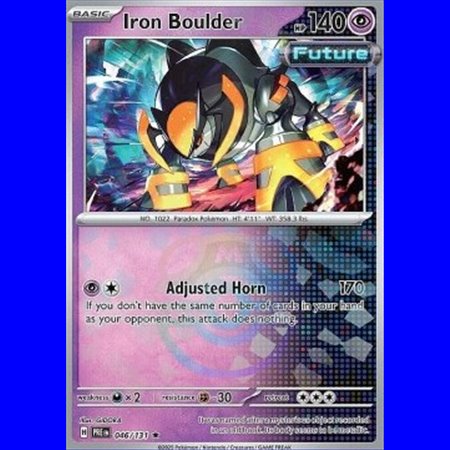 PRE 046 - Iron Boulder - MasterBall Reverse Holo