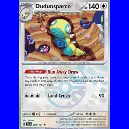 PRE 080 - Dudunsparce - MasterBall Reverse Holo