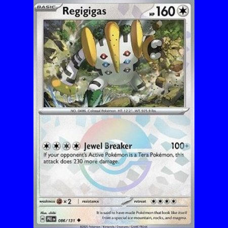 PRE 086 - Regigigas - PokeBall Reverse Holo