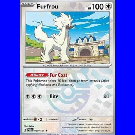 PRE 088 - Furfrou - MasterBall Reverse Holo