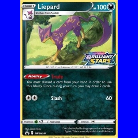SWSH 187 - Liepard - Staff Promo
