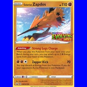 SWSH 124 - Galarian Zapdos - Staff Promo
