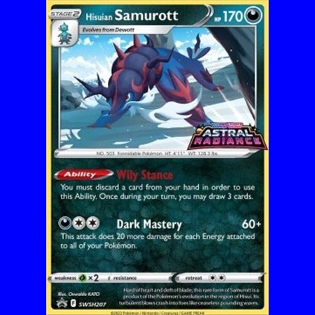 SWSH 207 - Hisuian Samurott - Staff Promo
