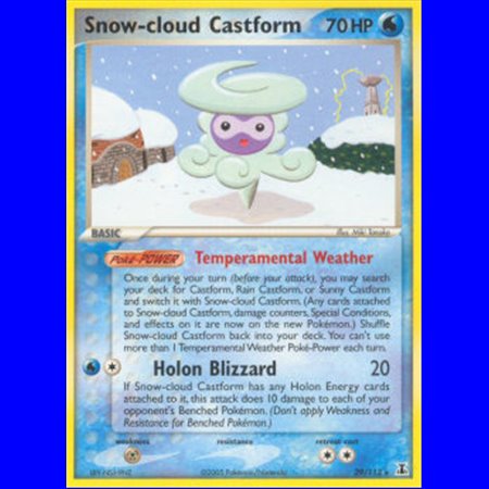 DS 029 - Snow-Cloud Castform - Reverse Holo