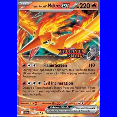 DRI 031 - Team Rocket's Moltres ex - Stamped