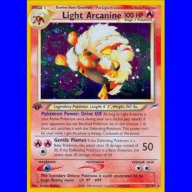 NDE 012 - Light Arcanine - 1st Edition