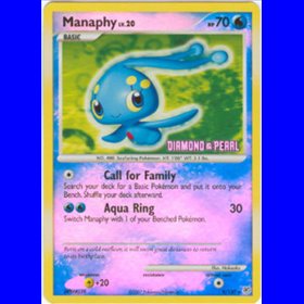 DP 009 - Manaphy Lv.20 - Burger King Promo