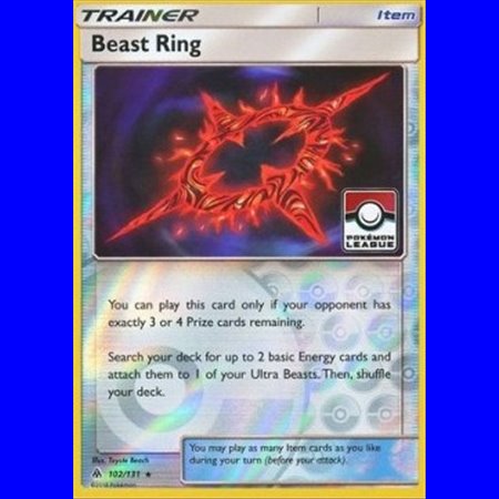 beast ring pokemon card Beast Ring 102/131 - League Promo main image 0