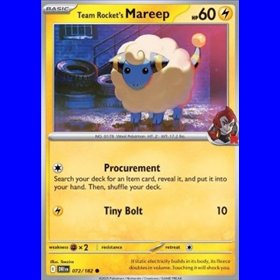 DRI 072 - Team Rocket's Mareep - Reverse Holo