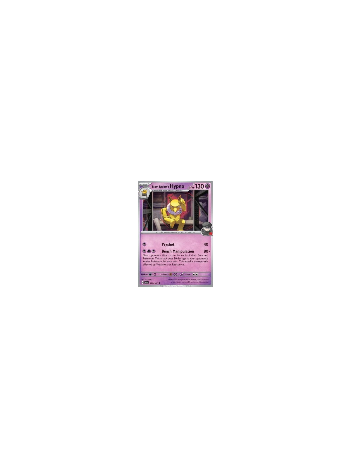 DRI 080 - Team Rocket's Hypno