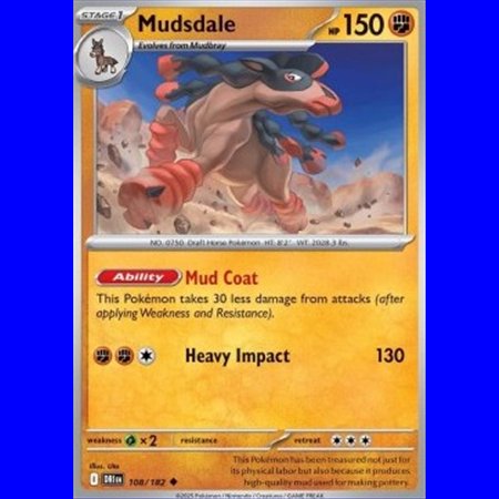 DRI 108 - Mudsdale - Reverse Holo