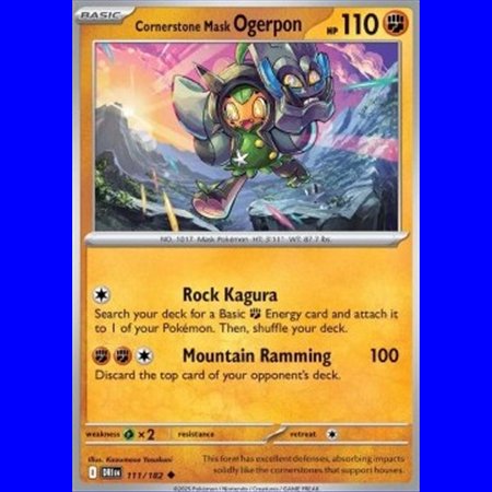 DRI 111 - Cornerstone Mask Ogerpon - Reverse Holo