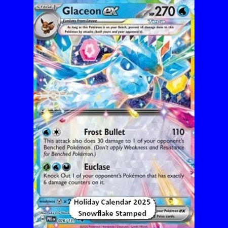 PRE 026 - Glaceon ex - Snow Stamp