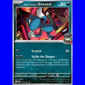DRI 128 - Team Rocket's Sneasel - Reverse Holo