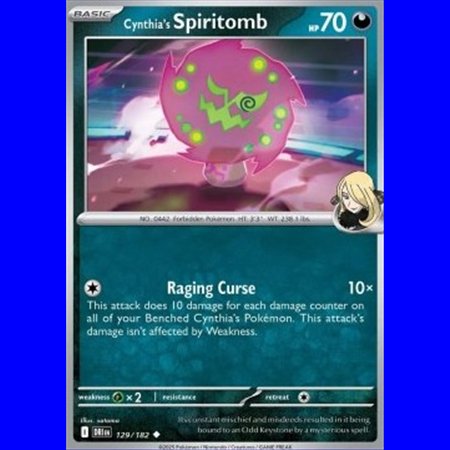 DRI 129 - Cynthia's Spiritomb - Reverse Holo