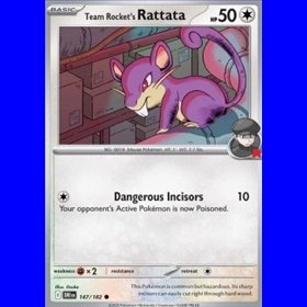 DRI 147 - Team Rocket's Rattata - Reverse Holo