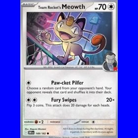 DRI 149 - Team Rocket's Meowth - Reverse Holo