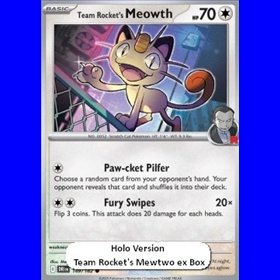 DRI 149 - Team Rocket's Meowth - Cosmos Holo