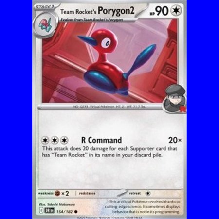 DRI 154 - Team Rocket's Porygon2 - Reverse Holo
