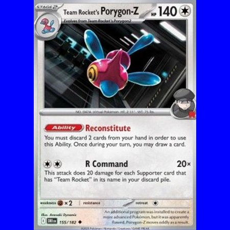 DRI 155 - Team Rocket's Porygon-Z - Reverse Holo