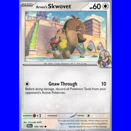 DRI 158 - Arven's Skwovet - Reverse Holo