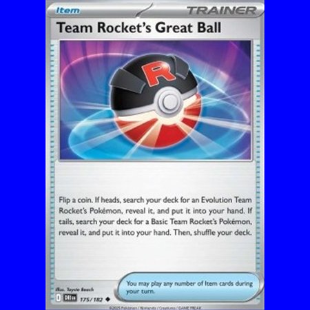 DRI 175 - Team Rocket's Great Ball - Reverse Holo