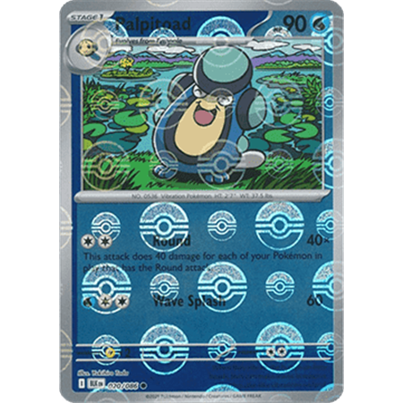 BLK 020 - Palpitoad - PokeBall Reverse Holo