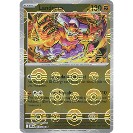 BLK 053 - Landorus - PokeBall Reverse Holo