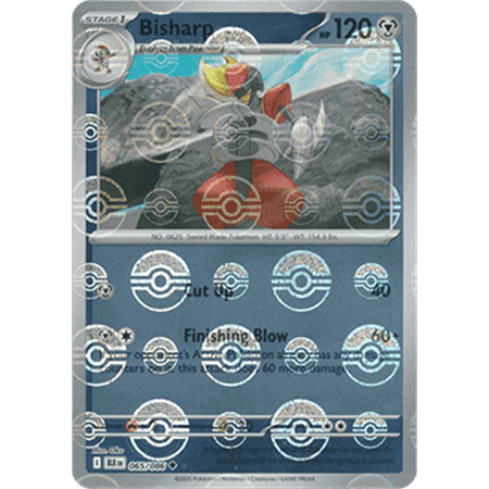 BLK 065 - Bisharp - PokeBall Reverse Holo