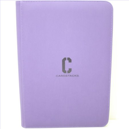 Cardstacks - 9 Pocket Binder Paars (360) met Rits