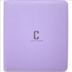 Cardstacks - 12 Pocket Binder Paars (480) met Rits