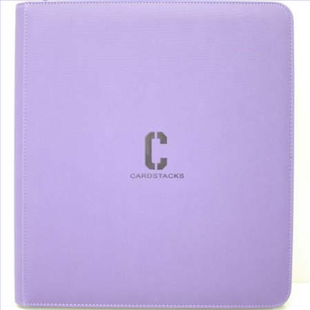 Cardstacks - 12 Pocket Binder Paars (480) met Rits