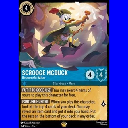 7ARI 154 - Scrooge McDuck - Resourceful Miser - Foil
