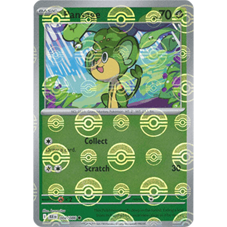 BLK 004 - Pansage - PokeBall Reverse Holo