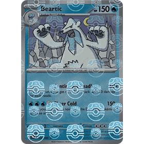 BLK 026 - Beartic - MasterBall Reverse Holo