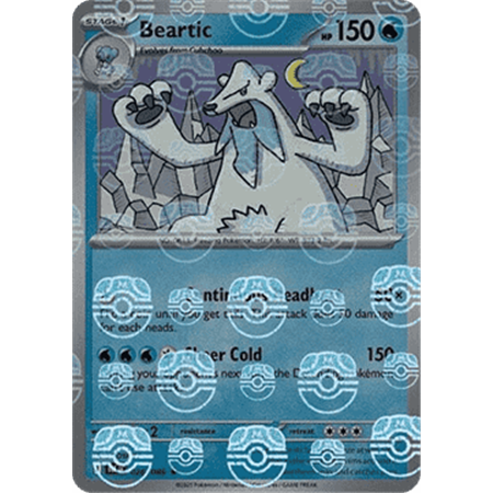 BLK 026 - Beartic - MasterBall Reverse Holo